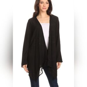 Sakkas one size plus OSP Isenia open front long sleeve cardigan kimono